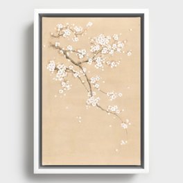 Spring Ume Flower / korean painting / chinoiserie Framed Canvas