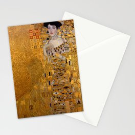 The Woman In Gold Bloch-Bauer I by Gustav Klimt Stationery Cards