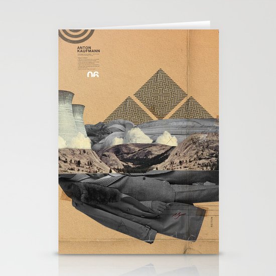 The future a time to reminisce. (mixed media) Stationery Cards