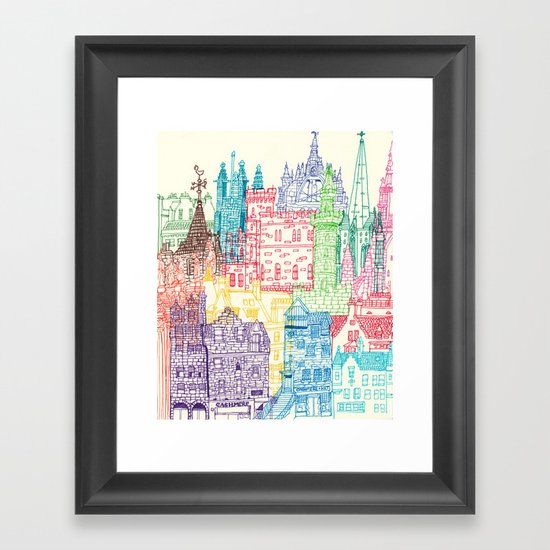 Edinburgh Towers Framed Art Print