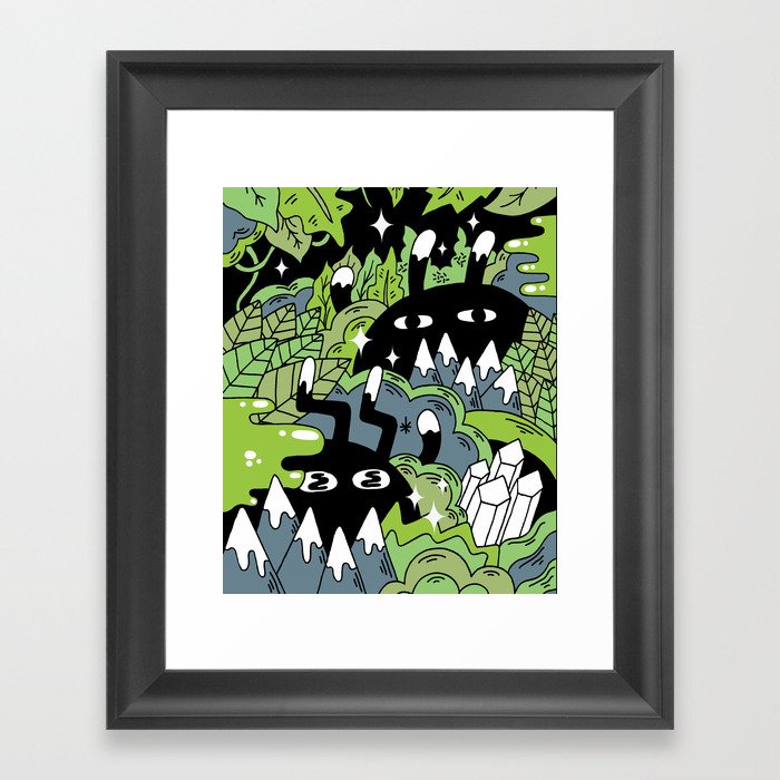 Little Lurkers Framed Art Print