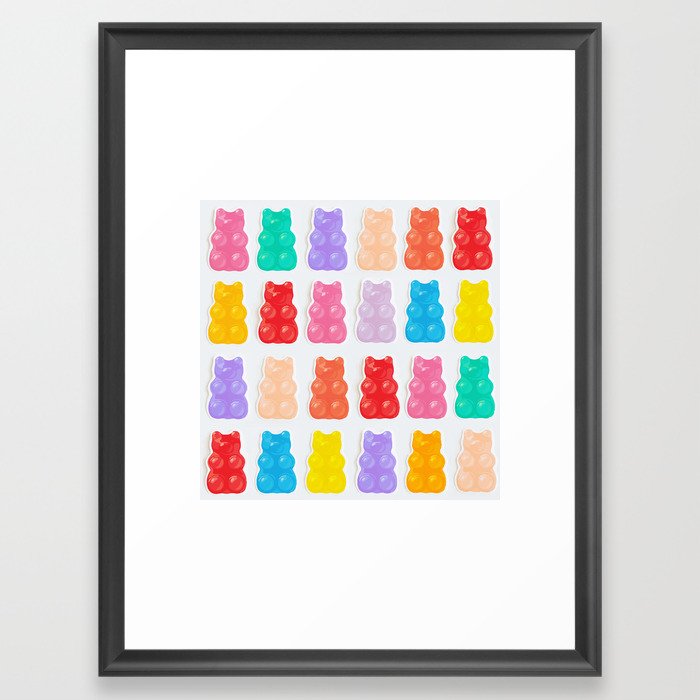 Gummy Bears Framed Art Print