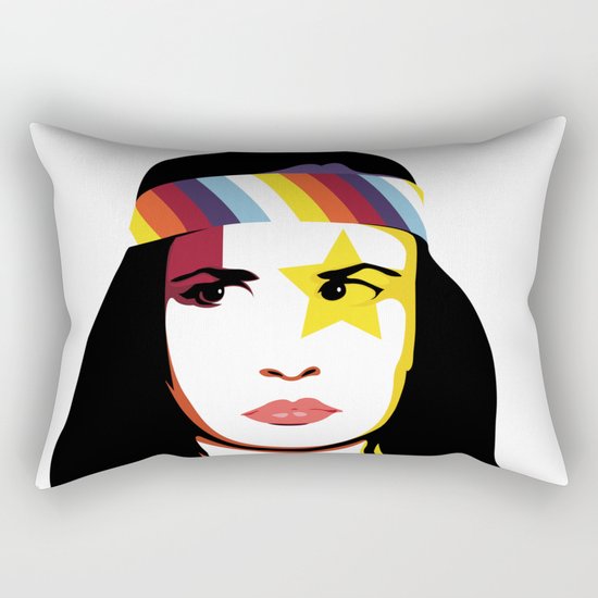 =Juliette Lewis///White= Rectangular Pillow