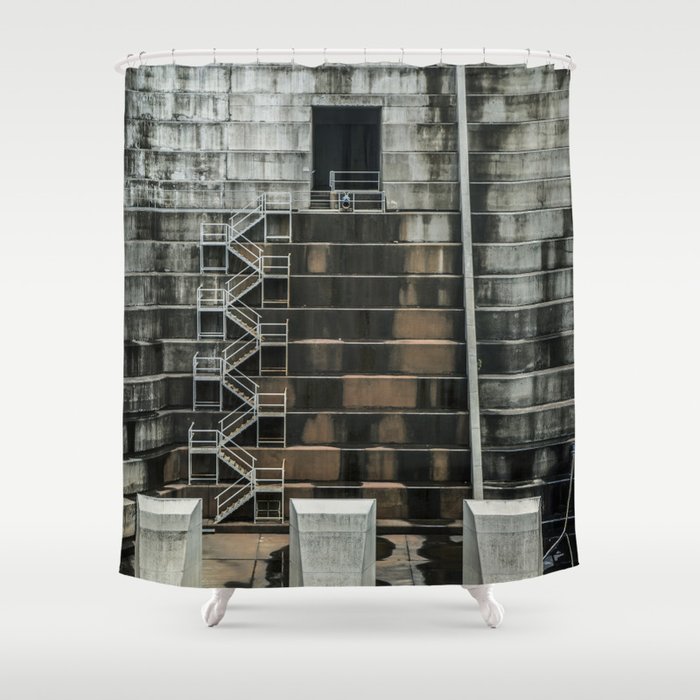 Industrial Shower Curtain By Novella, Industrial Looking Shower Curtains