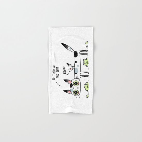 Annoyed Cat Hand & Bath Towel