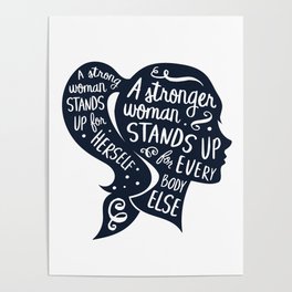 Strong Woman Feminist Feminism Protest Poster