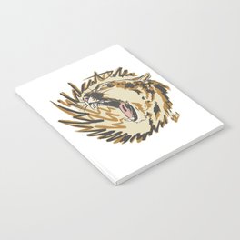 Wildcat Roar - Mountain Lion - Orange Ochre Notebook