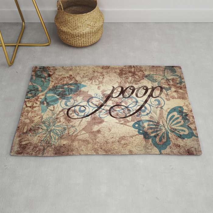 Because Poop Can Be Pretty Too Don T Be Mean To Poop Rug By Joesander