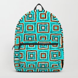-summer- Backpack | Neon, Shirt, Graphicdesign, Summer, Vibes, Colorful, Squares, Vibrant, Bright, Pattern 