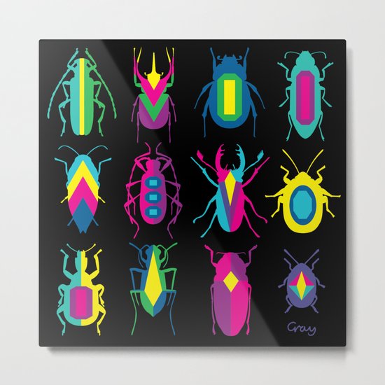 beetle brooches Metal Print