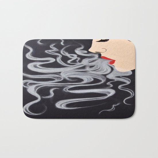 Smoke Dreams, Smoking Lady Series Bath Mat