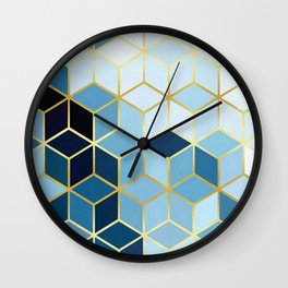 Golden pattern I Wall Clock