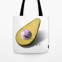 Disco avocado pink- white/transparent background Tote Bag