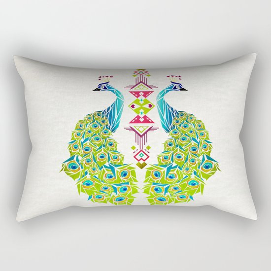 peacock Rectangular Pillow