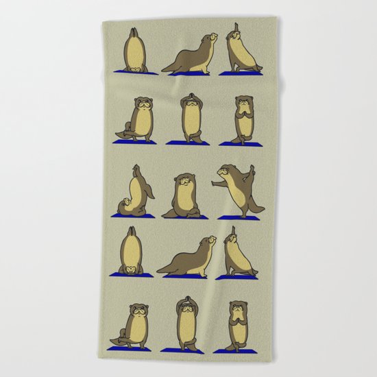 Otter Yoga Beach Towel