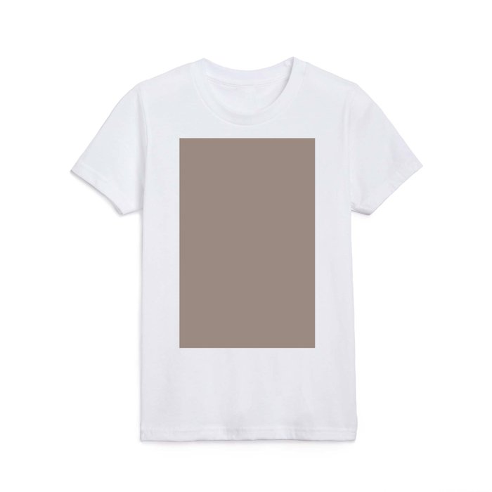 Earth Tone Gray Beige Solid Color Pairs 2023 Color of the Year Dutch Boy Rustic Greige 404-4DB Kids T Shirt