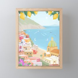 Positano, Italy Framed Mini Art Print