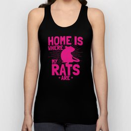 Funny Fancy Rat Saying | Vintage Pet Rat Owner | Retro Rats Unisex Tank Top