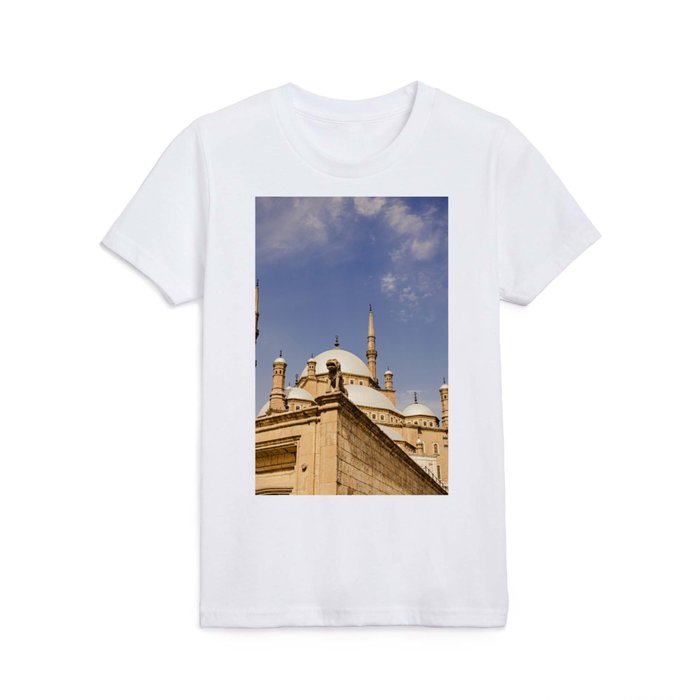 ancient historical egyptian castle in cairo egypt of egptian king Kids T Shirt