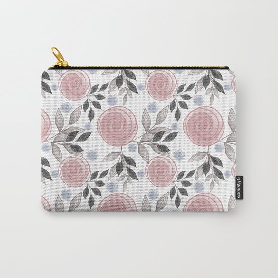 Delicate floral pattern. Carry-All Pouch