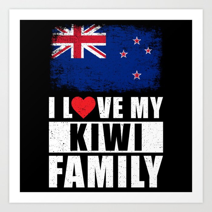 Kiwi Family Art Print