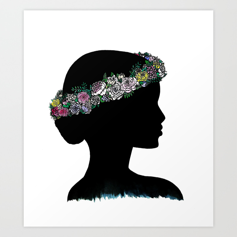 Free Free 230 Silhouette Flower Crown Svg SVG PNG EPS DXF File