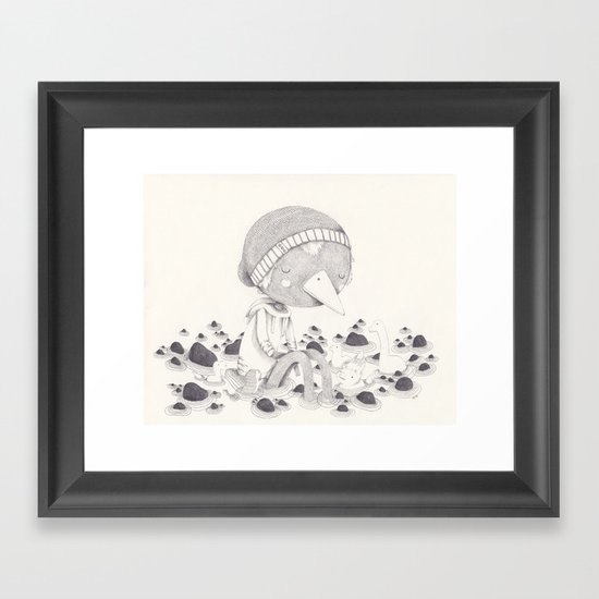 Géant Framed Art Print