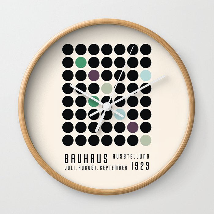 Bauhaus Exhibition Poster 1923 Ausstellung Wall Clock