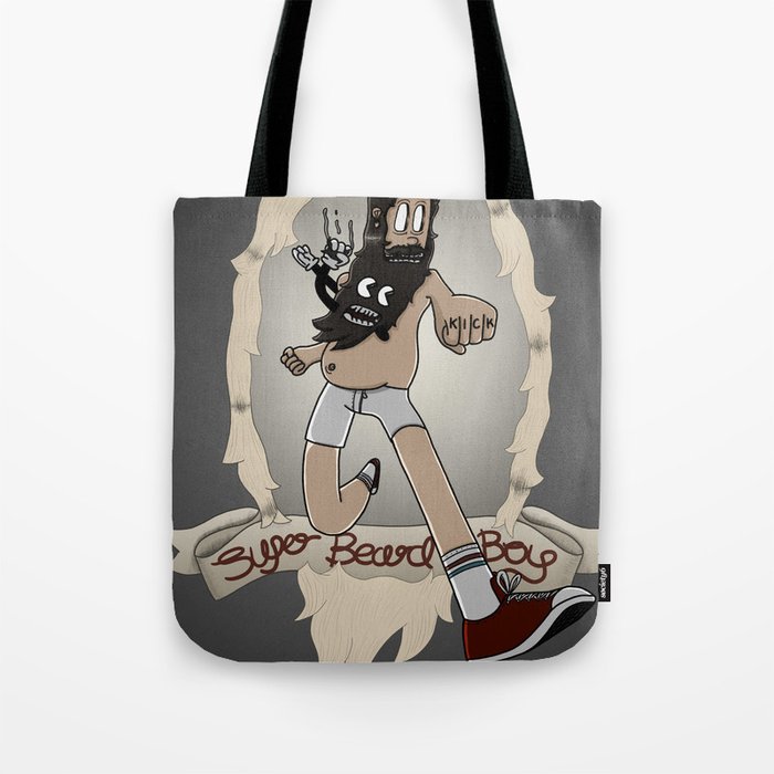 Super Beard Boy - Framed Justice! Tote Bag
