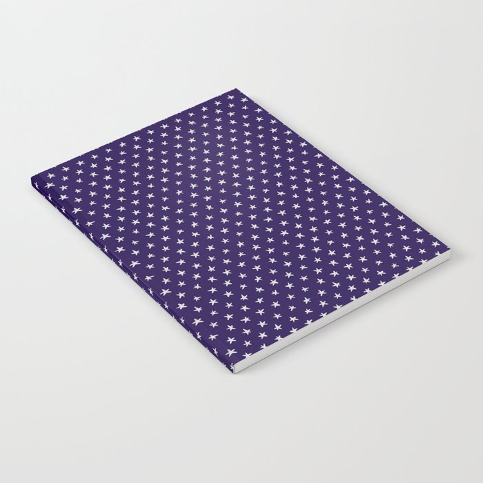 Tiny Stars Pattern Purple Notebook