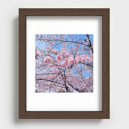 Sakura Flowers |  Cherry Blossom | Japanese | Floral | Bloom | Seasonal | Travel Photography Painting Recessed Framed Print