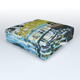 Claude Monet La Grenouillere Outdoor Floor Cushion