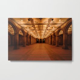 Bethesda Terrace in Central Park Metal Print