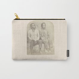 Portrait of an unknown man and woman from the Jacoon tribe from Malacca, anonymous, c. 1865 - in or before 1875 Carry-All Pouch