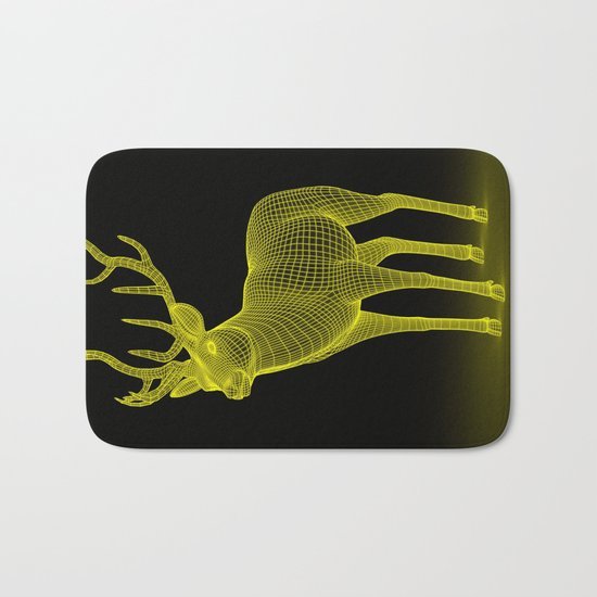 numeric deer 4 Bath Mat
