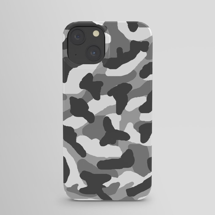 Grey Gray Camo Camouflage iPhone Case
