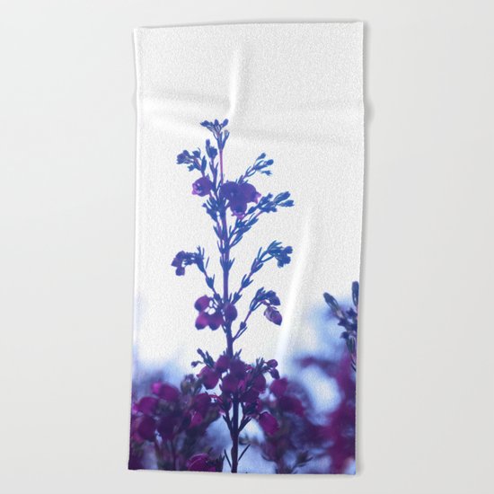 Heather flower #1 #decor #art #society6 Beach Towel