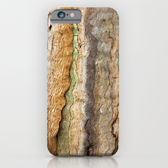 Eucalyptus Tree Bark and Wood Abstract Natural Texture 35 iPhone Case