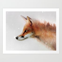 Foxy Love Art Print