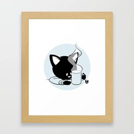 Morning Cat Framed Art Print