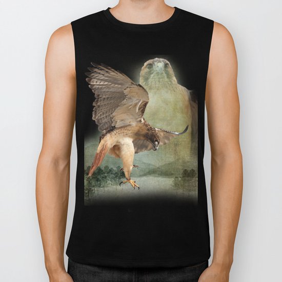 Feathered Fury Above Biker Tank