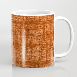 Textured Tweed - Rust Orange Coffee Mug