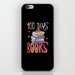 Days Of School 100th Day 100 Books iPhone Skin