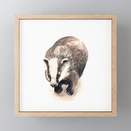 Badger 2011 Framed Mini Art Print