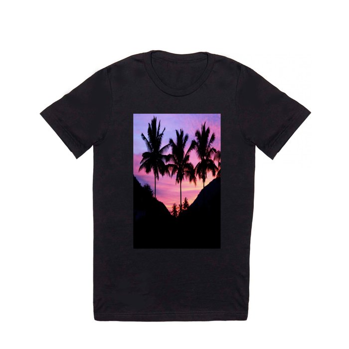 Sunset Palm Trees T Shirt