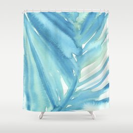 Abstract Palm Leaf Shower Curtain