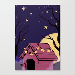 The Red Dog House - Halloween Edition Canvas Print