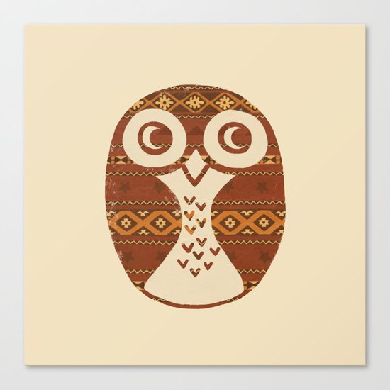 Navajo Owl Canvas Print
