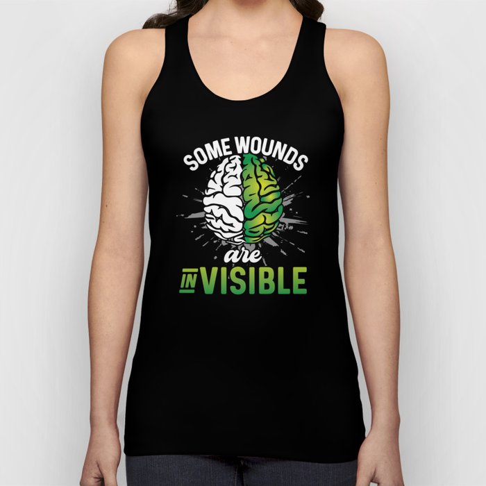 Mental Health Some Wounds Are Invisible Tank Top