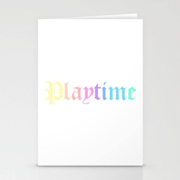 Pastel playtime Stationery Cards
